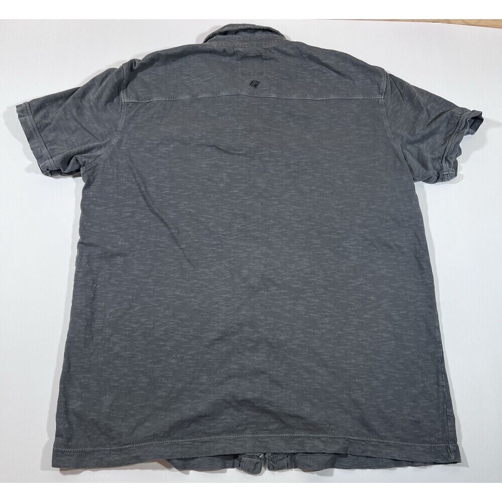 PrAna Breathe Short Sleeve Button Down Shirt Outdoor Hiking Men's Large FLAWED - Picture 12 of 13